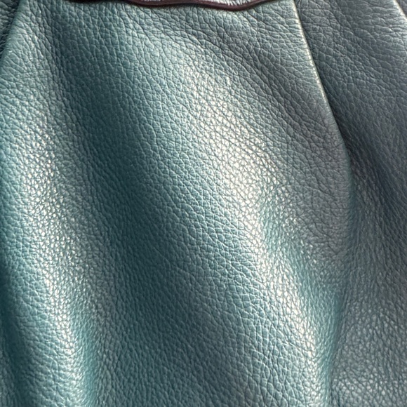 Large Teal Coach Hobo shoulder bag with Duster bag - Picture 6 of 9